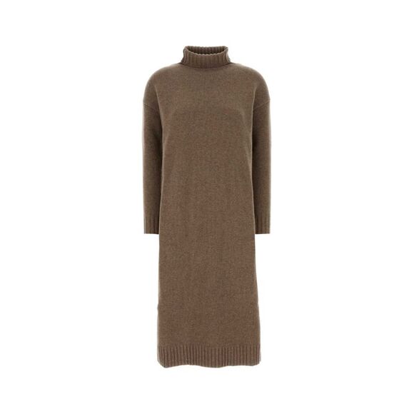 Max Mara Women Biscuit Cashmere Summer Dress